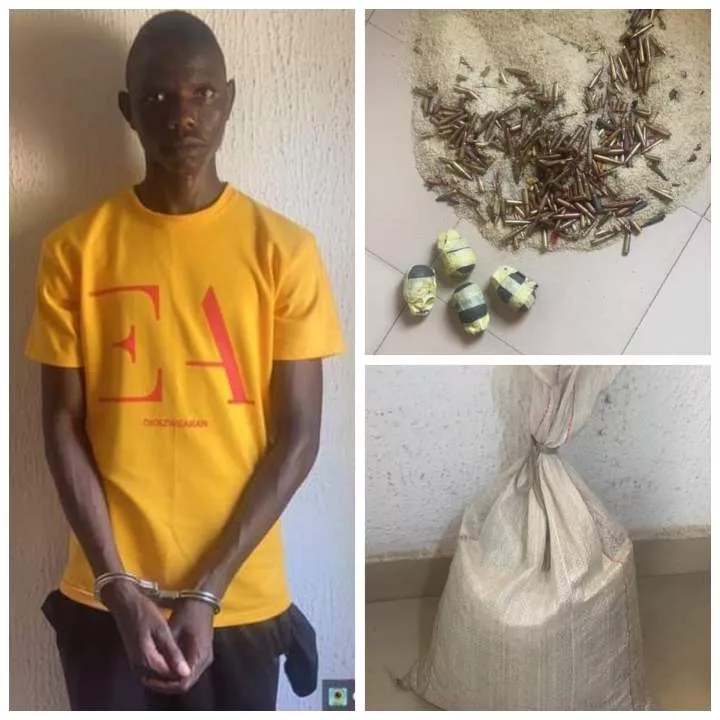 Nigerian Army arrests soldier found in possession of ammunition and explosives concealed inside bag of rice in Borno