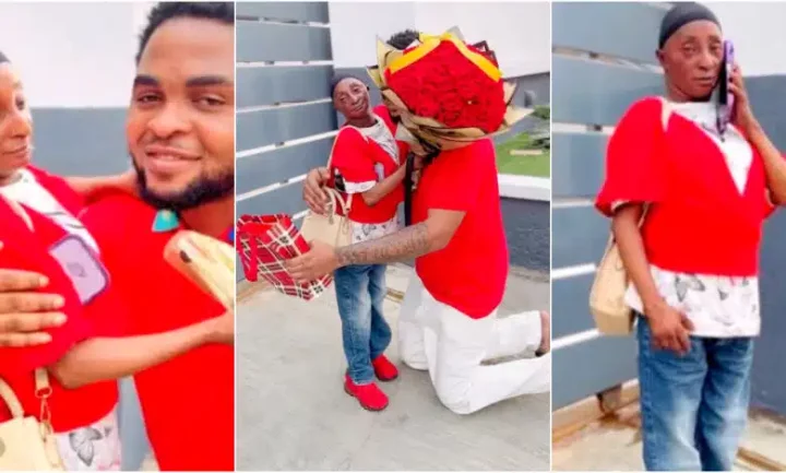"Why Aunty Ramota con yinmu" - Reactions as her man gifts actress Valentine's gift