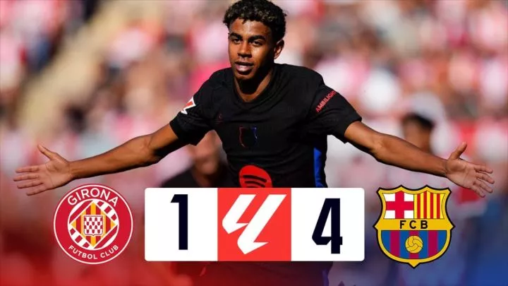 Girona 1 - 4 Barcelona (Sep-15-2024) LaLiga Highlights