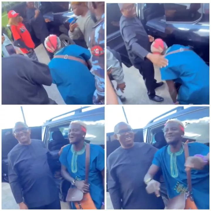 Portable meets former presidential candidate, Peter Obi (video)