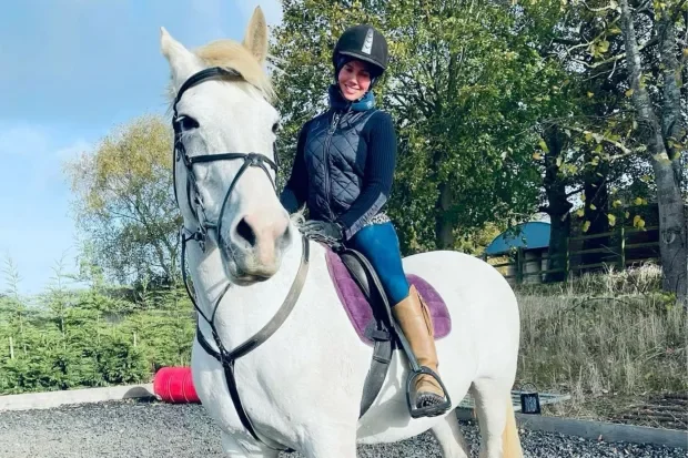 Rebekah Vardy 'is rushed to hospital after horror accident on her horse where she was dragged along the ground