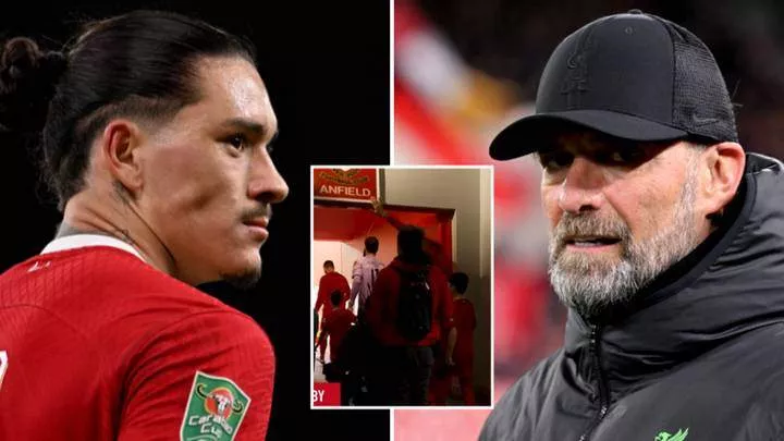 Jurgen Klopp has banned 10 Liverpool stars including Darwin Nunez from touching famous 'This Is Anfield' sign