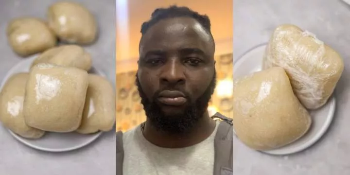 "Fufu is now ₦100. This is my own last straw" - Nigerian man calls for nationwide protest as fufu price hits ₦100 naira per wrap