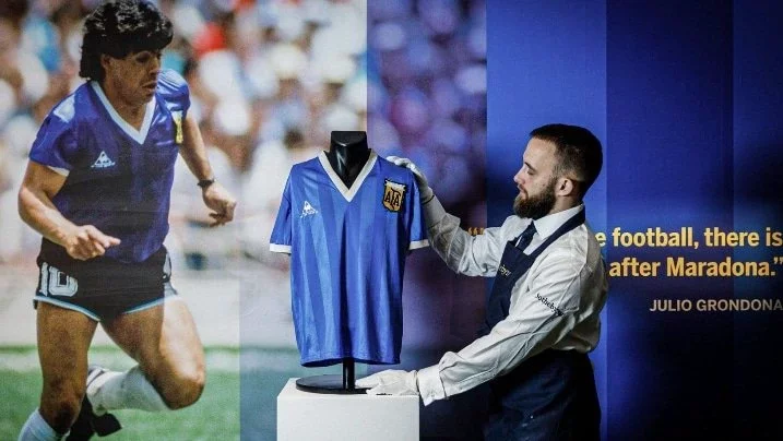 Diego Maradona's 'Hand of God' Jersey Sold at World Record Price