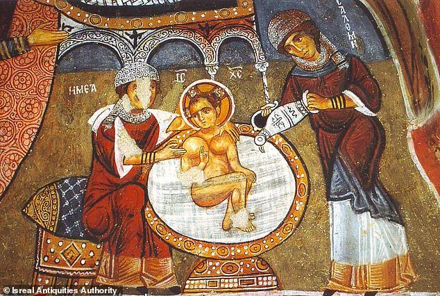 As a man born into the peasant classes, no records exist of the actual date of Jesus' birth. In fact, early Christians didn't start mentioning the 25th of December until hundreds of years after he had died. Pictured: A 12th-century fresco showing the Nativity