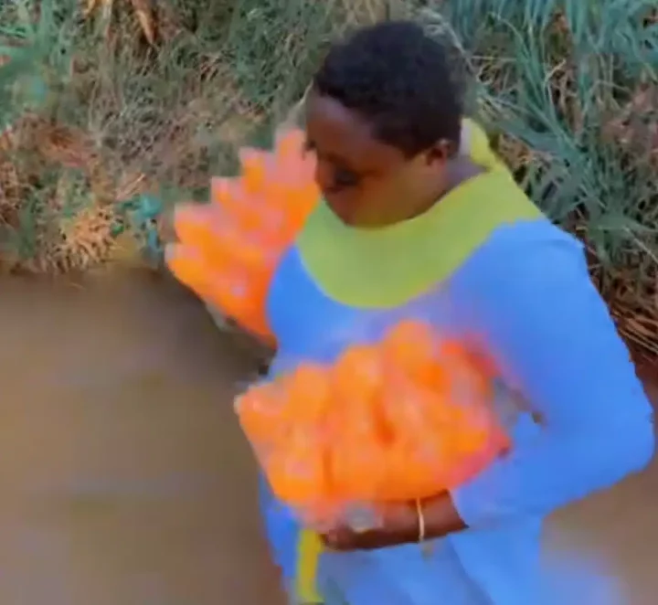 'God is greatest, not rubbish mermaid' - Knocks as lady offers drink, bread, chicken, biscuits, and sweets to river goddess