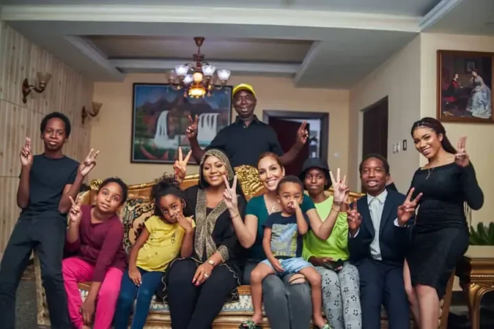 Ned Nwoko's daughter mocks father for dealing with paying bills for 21 children