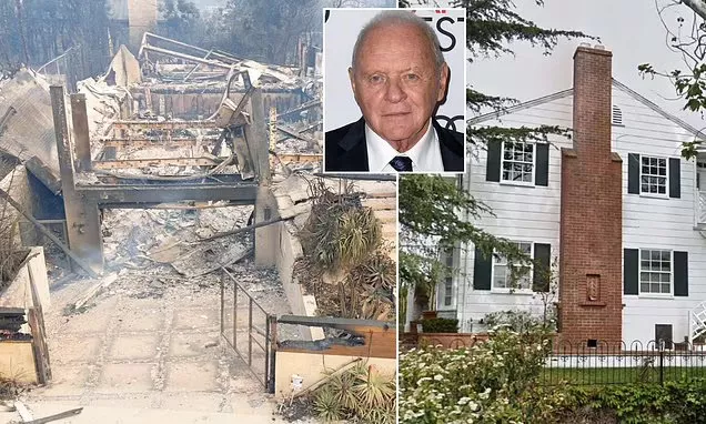 Legendary actor, Anthony Hopkins' $6M California home burnt to the ground in LA fire (photos)