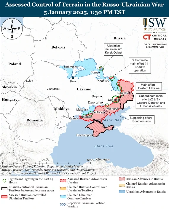 Control of terrain in the Russia-Ukraine war.