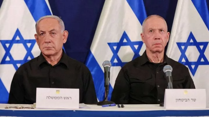 Benjamin Netanyahu and Yoav Gallant (right). File pic: Reuters