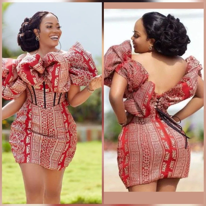 10 Sophisticated Short Ankara Gown Ideas for Fashionable Ladies