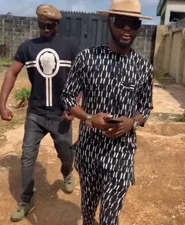 Kizz Daniel's look-alike and his bouncer cause buzz as they hilariously imitate the singer and his macho bodyguard