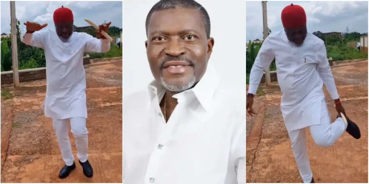 Kanayo O. Kanayo jumps on Gwo Gwo Ngwo dance challenge