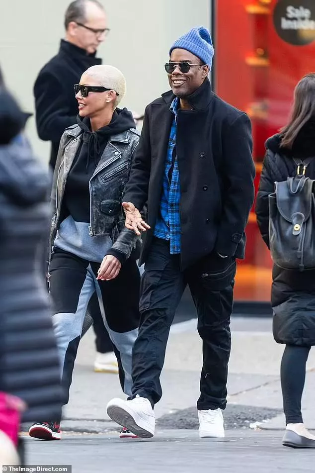 Couple alert! Chris Rock steps out with Amber Rose in New York after spending Christmas Day together (Photos)