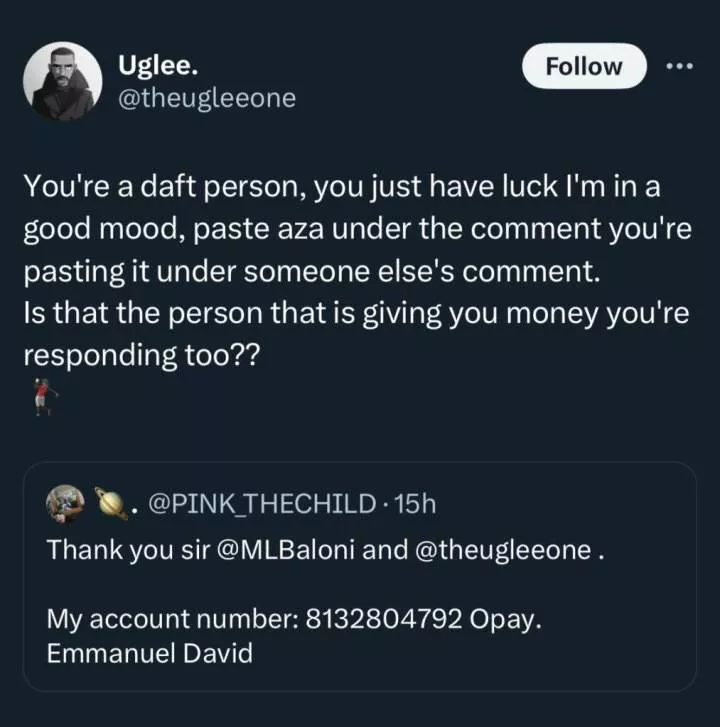 Student receives over N2M after being humiliated over N100K giveaway