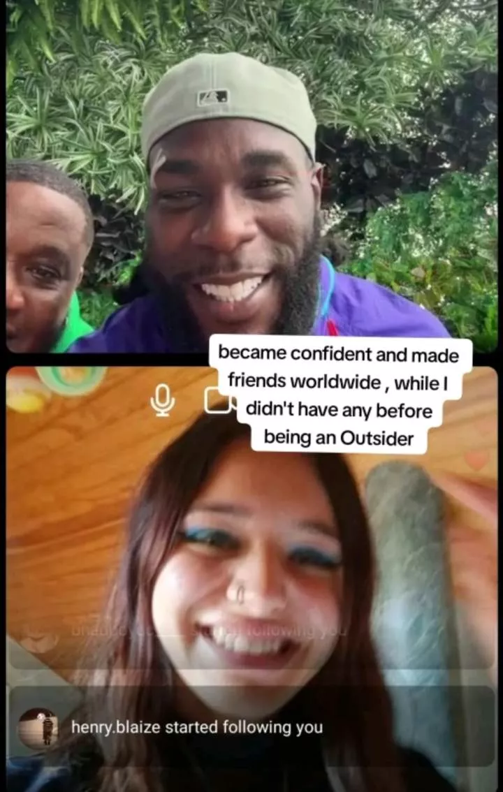 Caucasian lady beats depression after meeting Burna Boy, travels 9 countries, gets 5 tattoos, moves to Nigeria