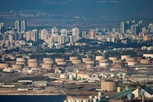 The Israeli city of Haifa is home to an oil refinery, a commercial port, and an oil storage facility