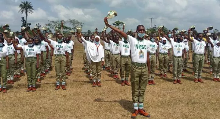 Corps members in Edo State orientation camp [NYSC]