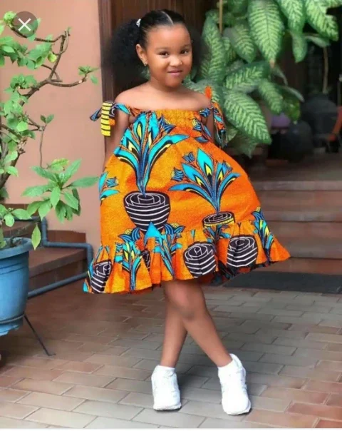 Stunning Casual Ankara Outfits Styles For Your Little Princess
