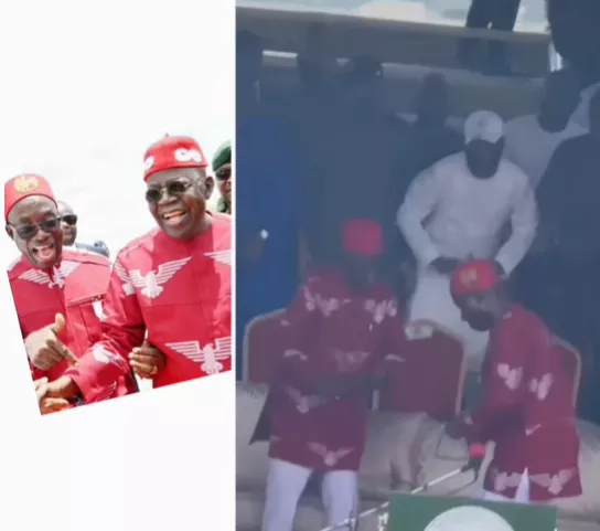 President Tinubu shows off his dancing skills in Anambra President Tinubu shows off his dancing skills in Anambra