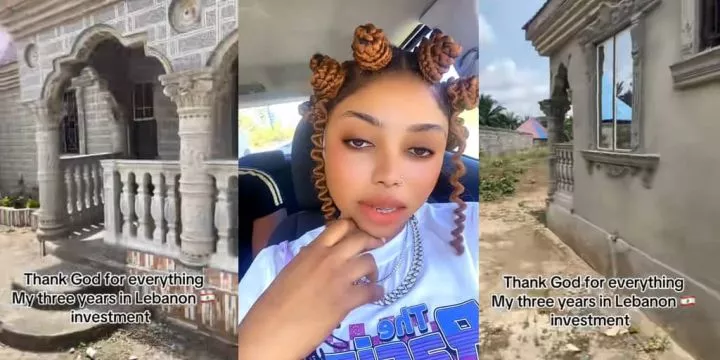 Lady shows off house she built in 3 years with $650 monthly salary in Lebanon Lady shows off house she built in 3 years with $650 monthly salary in Lebanon
