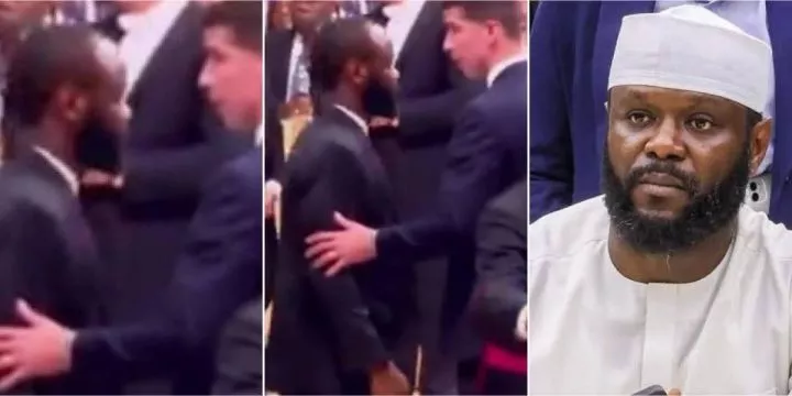 Moment Vatican security blocks Seyi Tinubu from meeting Pope Leo during inauguration visit in Rome Moment Vatican security blocks Seyi Tinubu from meeting Pope Leo during inauguration visit in Rome