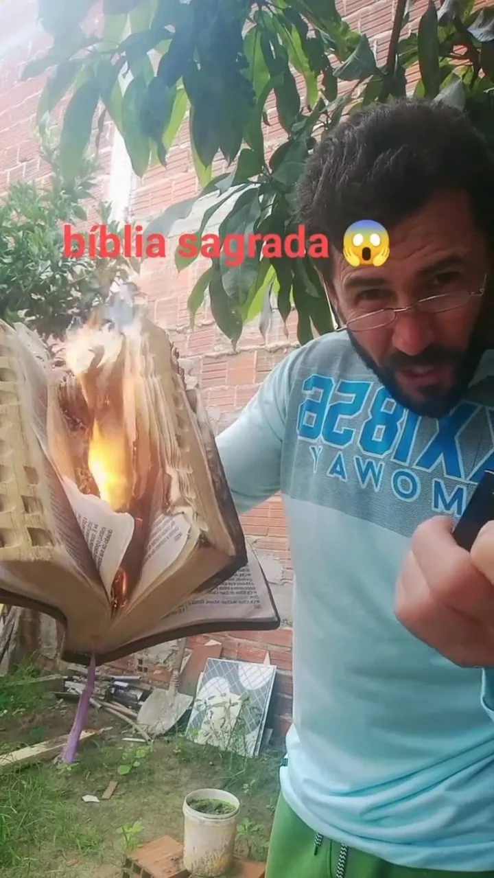 Man who burned a Bible and posted clip on social media is found shot dead Man who burned a Bible and posted clip on social media is found shot dead