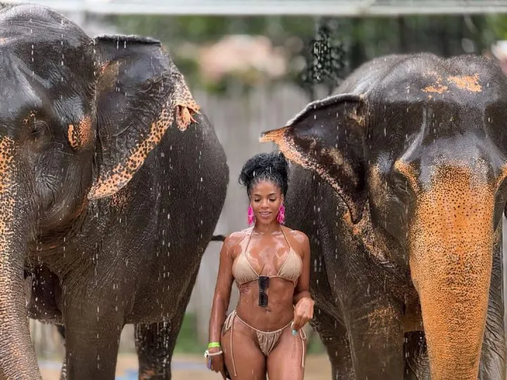 Actress Venita Akpofure shows off her banging body in s#xy bikini photos
