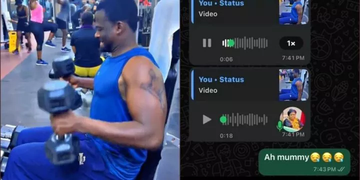 "Bring wife and stop carrying useless iron" - Mother scolds bodybuilder son "Bring wife and stop carrying useless iron" - Mother scolds bodybuilder son