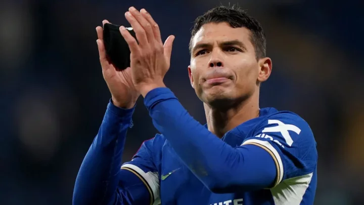 UCL: Thiago Silva reacts as PSG beat Arsenal, reach final
