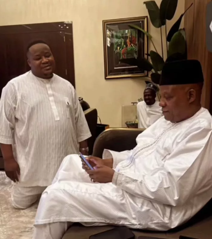 Speculations as Cubana Chief Priest kneels before VP Shettima