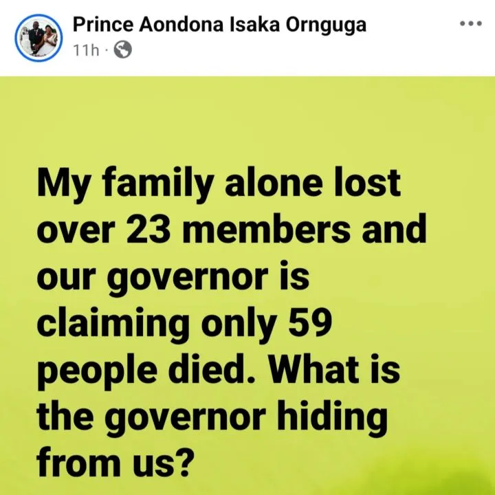 Family Loses 23 Members Following Herdsmen Attack in Benue State