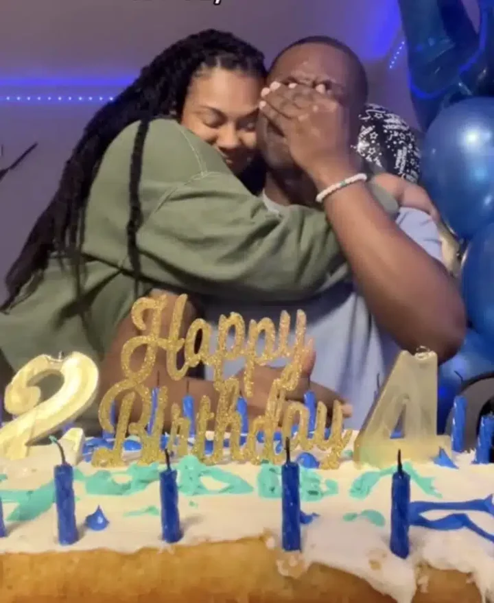 Man in tears as girlfriend marks his birthday for the first time in 11 years