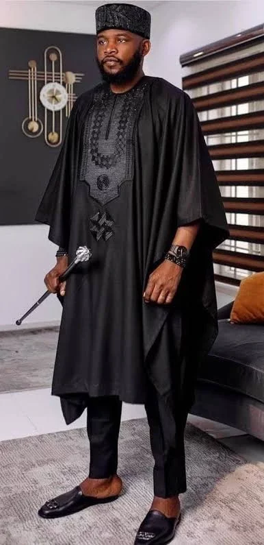 Black Agbada Styles For Men To Rock An Event.