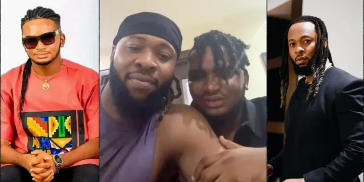 Emotional moment as Semah prays for Flavour, calls him 'sweet father'