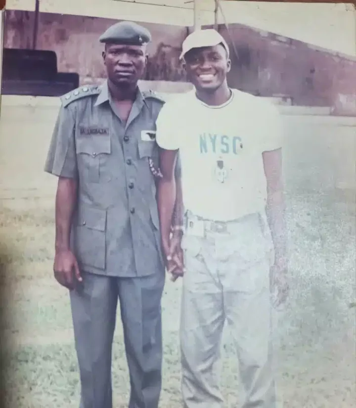 Man leaves many emotional as he shares throwback NYSC photo with late Lt. Gen. Lagbaja