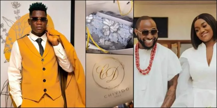 OGB Recent brags as he gets invited to Davido's wedding, flaunts invitation package