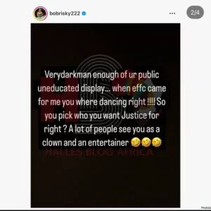 Enough Of Your Public Uneducated Display - Bobrisky Blasts VeryDarkman