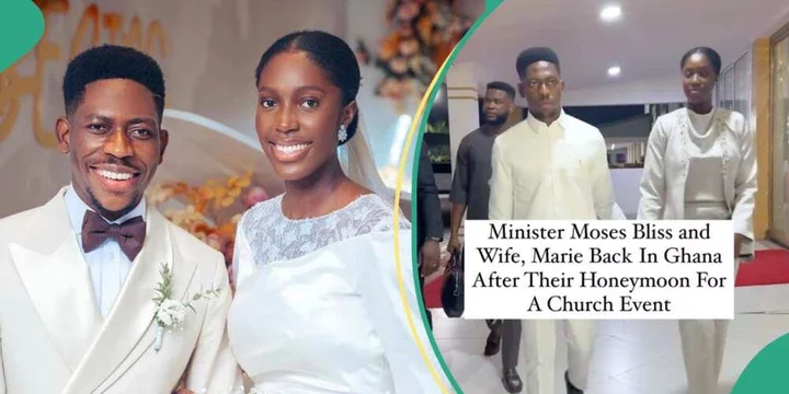 "They Look Innocent": People Imagine Things As Moses Bliss and Wife Arrive at Church After Honeymoon