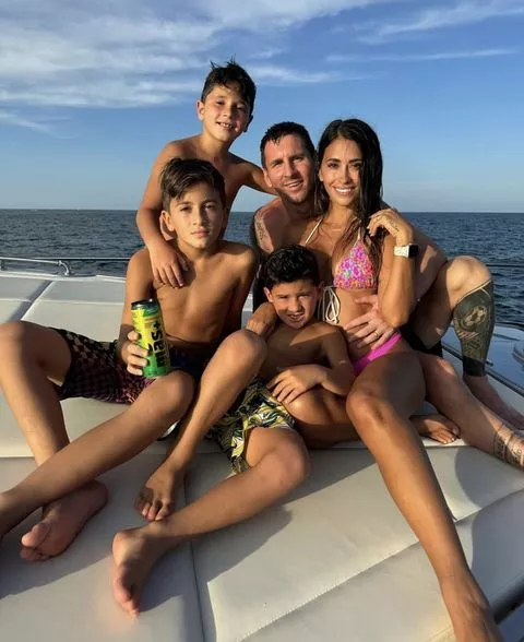 Lionel Messi and Antonela Roccuzzo