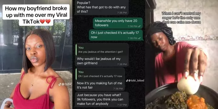 Nigerian man breaks up with girlfriend over viral fufu and vegetable soup TikTok video