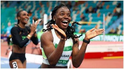 Tobi Amusan: World record holder dusts home favourite Williams to become fastest woman in the world in Jamaica