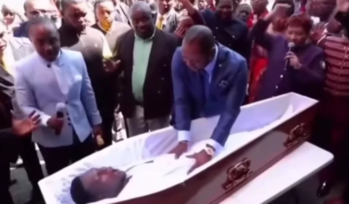 Popular Nigerian Pastor Revives Man Who Died Two Days Ago at His Church, Church Members Go Crazy