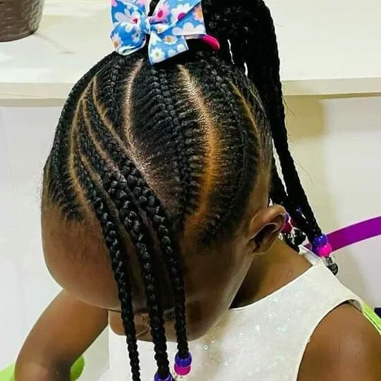 Beautiful Cornrow Hairstyles for Kids.