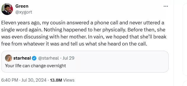 Man recounts how mysterious phone call silenced his cousin forever