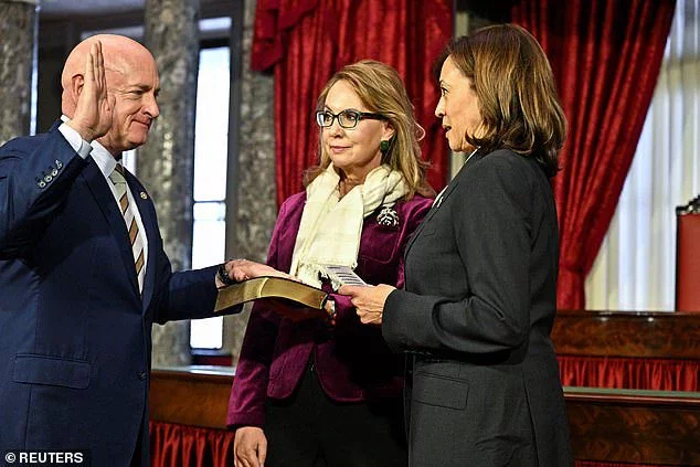 In that same poll, voters were asked what they thought of the candidates to join Harris on the ticket and while many remain somewhat unknown, Senator Mark Kelly of Arizona (pictured left) has the highest favorables