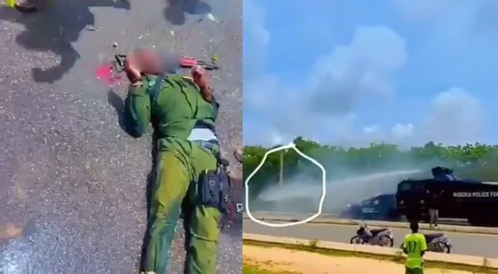 Katsina: Police reacts to viral video of Officer killed with armoured tank during hunger protest