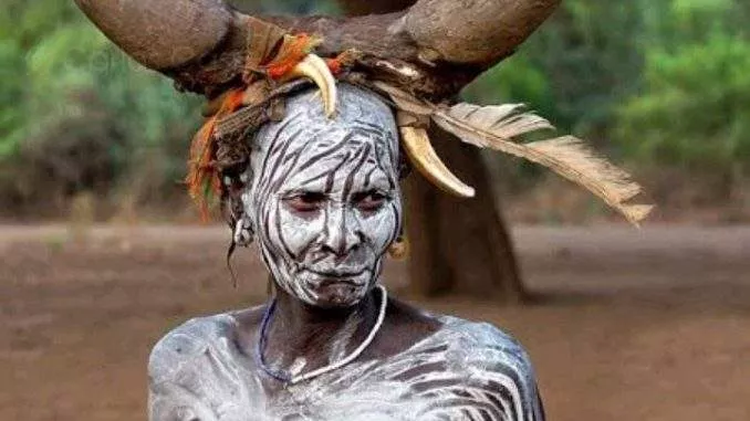 Meet The Tribe That Wears Horn On Their Head To Show Beauty