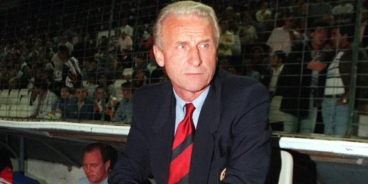 Giovanni Trapattoni watches on 