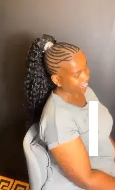 'How's this even possible' - Stylist transforms lady's short, scanty hair into a wonder